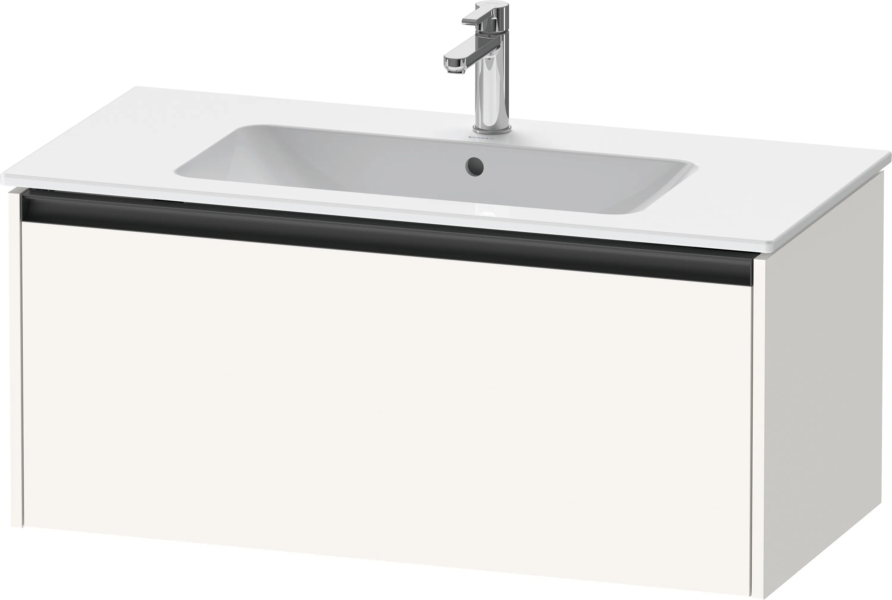 Duravit Waschtischunterschrank wandhängend „Ketho.2“ 101 × 44 × 48 cm in Weiß Supermatt