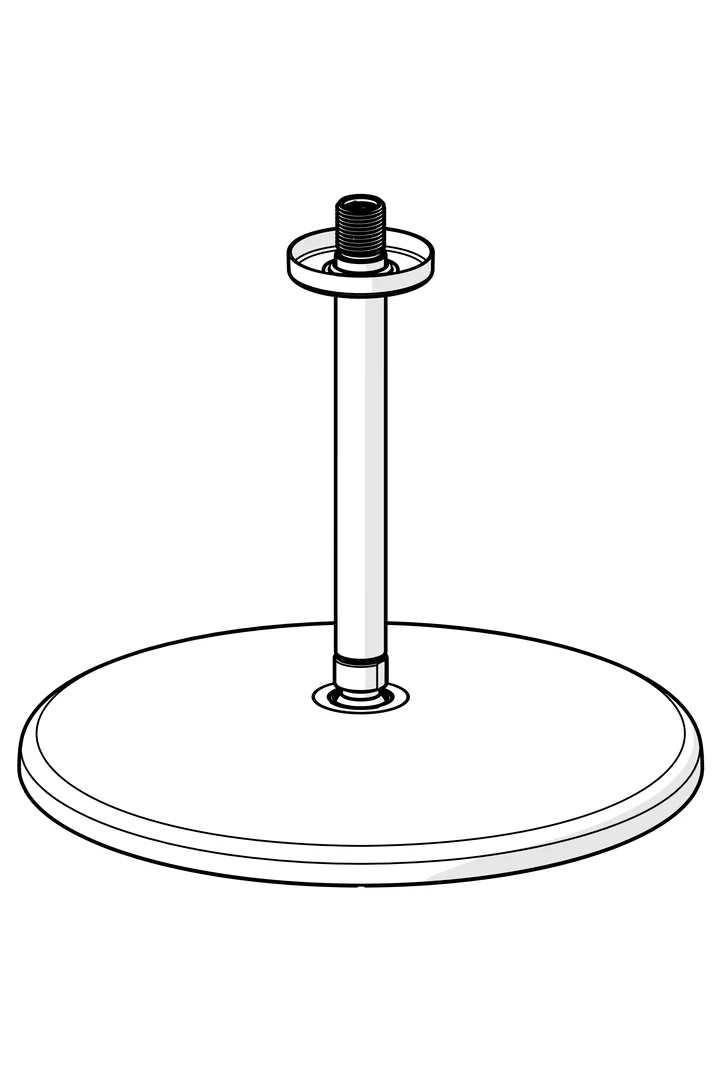 HansaAURELIA Kopfbrause 300 mm Matt-Schwarz
