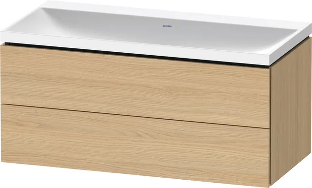 Duravit Möbelset c-shaped Set wandhängend wandhängend „L-Cube“ 100 × 48 × 48 cm Eiche Natur