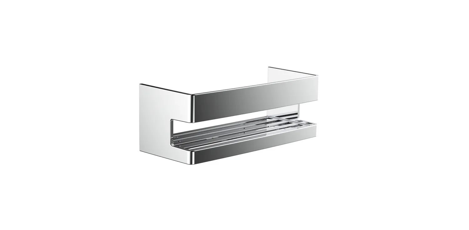 emco Eck-Wandkorb „system 2“, Form rechteckig 22,5 × 9,2 × 9 cm in chrom