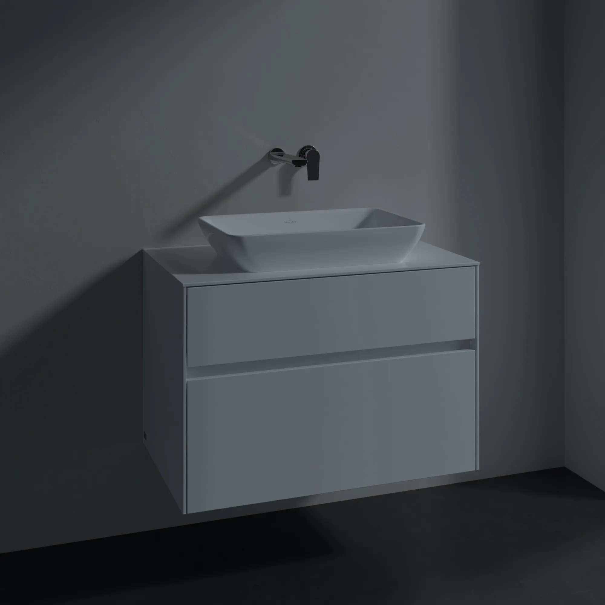 Villeroy & Boch Collaro Waschbeckenunterschrank C10800 Glossy White