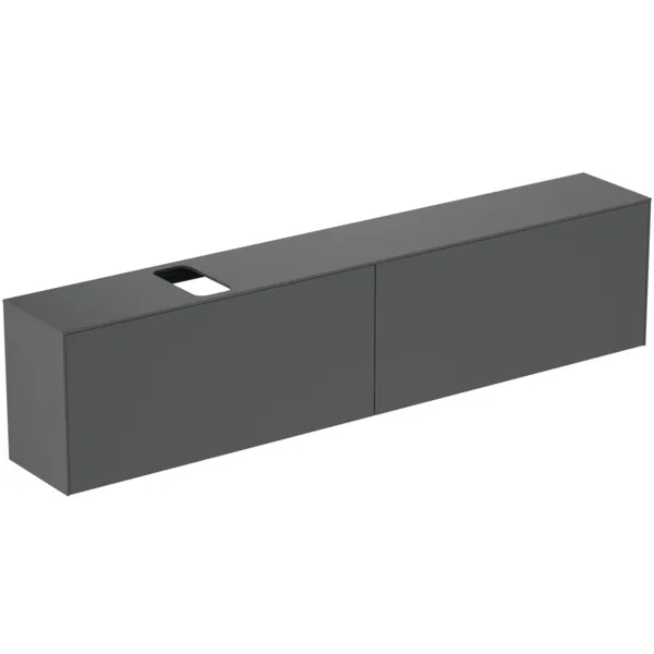 Ideal Standard Waschtischunterschrank Conca, 2 Auszüge, anthrazit Ideal Standard Waschtischunterschrank Conca, 2 Auszüge, anthrazit