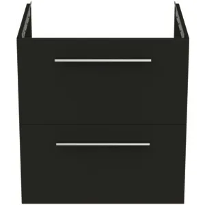Ideal Standard Möbelwaschtischunterschrank i.life B 2 Auszüge 600x505x630mm Carbongrau matt Ideal Standard Möbelwaschtischunterschrank i.life B 2 Auszüge 600x505x630mm Carbongrau matt