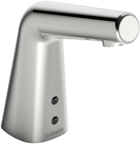 Hansa Waschtischarmatur, elektronisch „Designo Style“ Ausladung 100 mm in Chrom Hansa Waschtischarmatur, elektronisch „Designo Style“ Ausladung 100 mm in Chrom