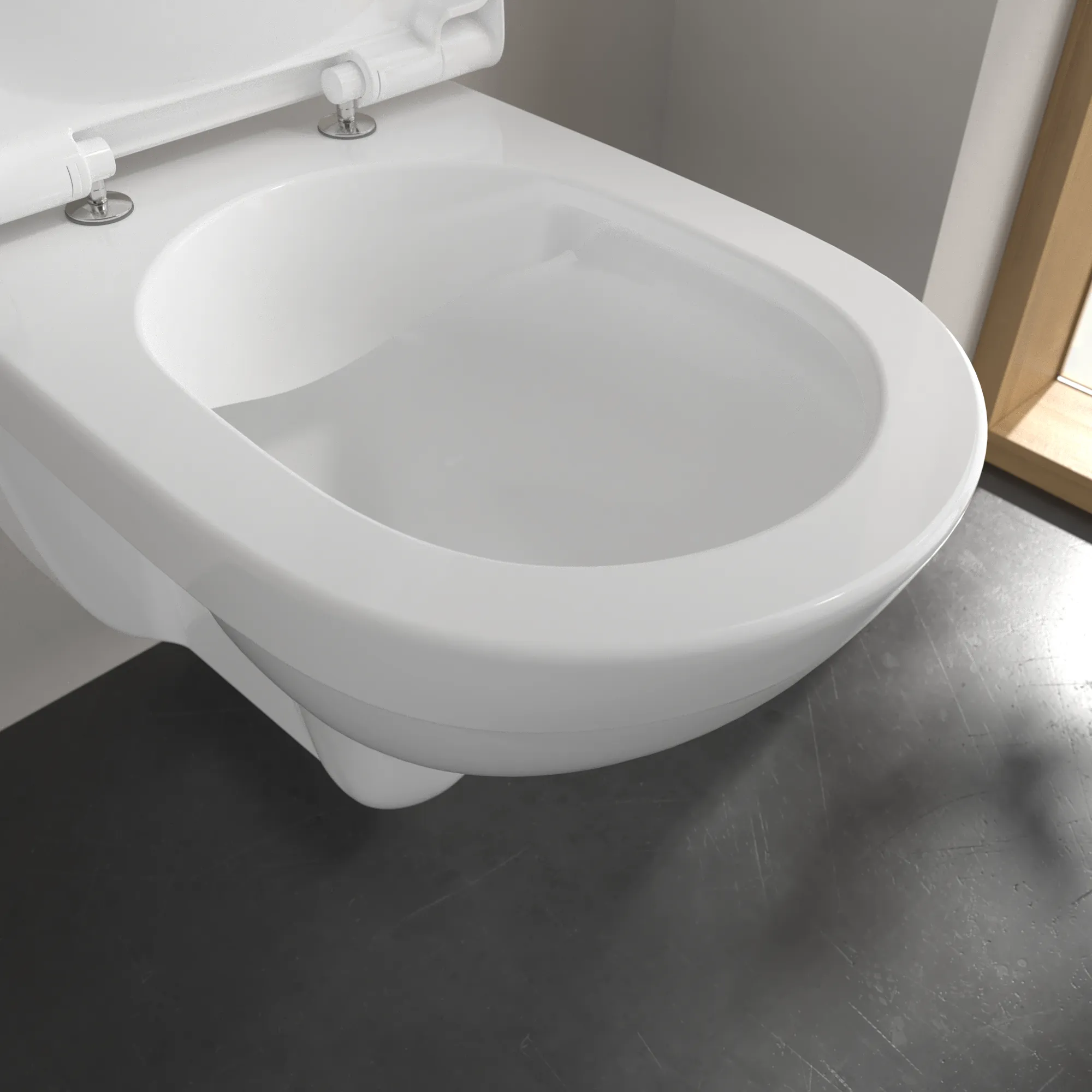 Wand-Tiefspül-WC DirectFlush „ViCare“ 36 × 46 × 59,5 cm ohne Spülrand