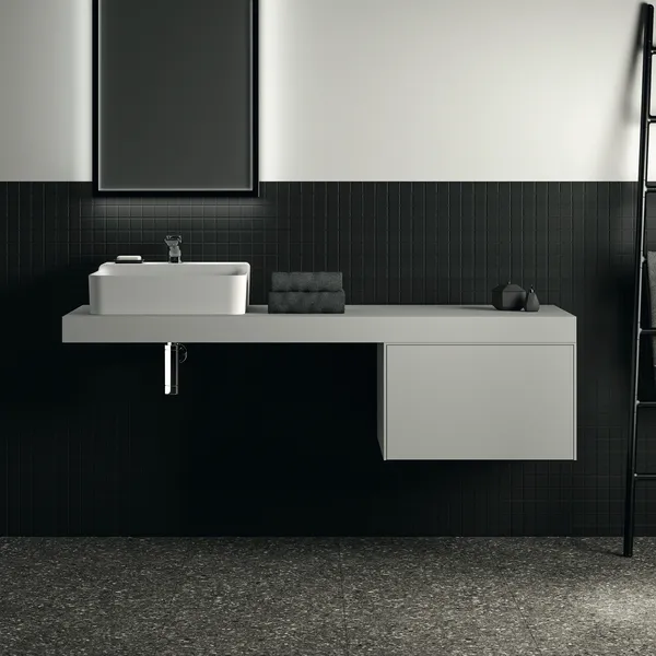 Konsole Conca, 1600x505x80mm, Weiß Konsole Conca, 1600x505x80mm, Weiß