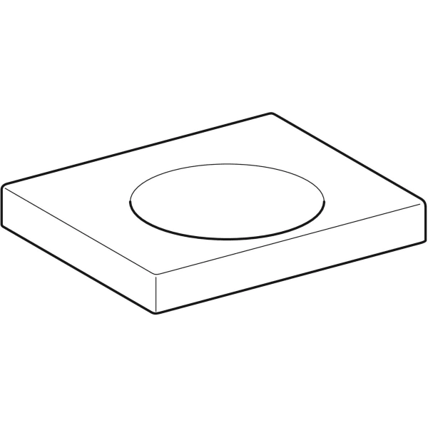 Wandwaschtisch mit Ablagefläche „Preciosa II“, rechteckig 60 × 50 cm in weiß alpin Wandwaschtisch mit Ablagefläche „Preciosa II“, rechteckig 60 × 50 cm in weiß alpin