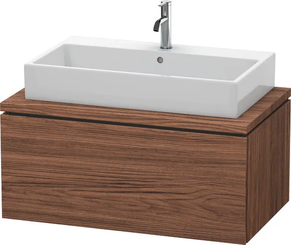 Duravit Waschtischunterschrank wandhängend „L-Cube“ 92 × 40 × 54,7 cm Nussbaum Dunkel Duravit Waschtischunterschrank wandhängend „L-Cube“ 92 × 40 × 54,7 cm Nussbaum Dunkel