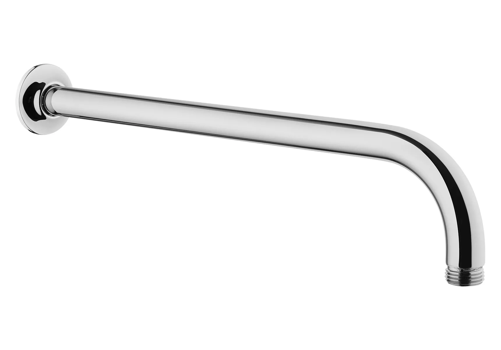 Universal Wandarm für Duschkopf mit 90 Grad Bogen Länge 35 cm mit Anschluss G 1/2″ Chrom
