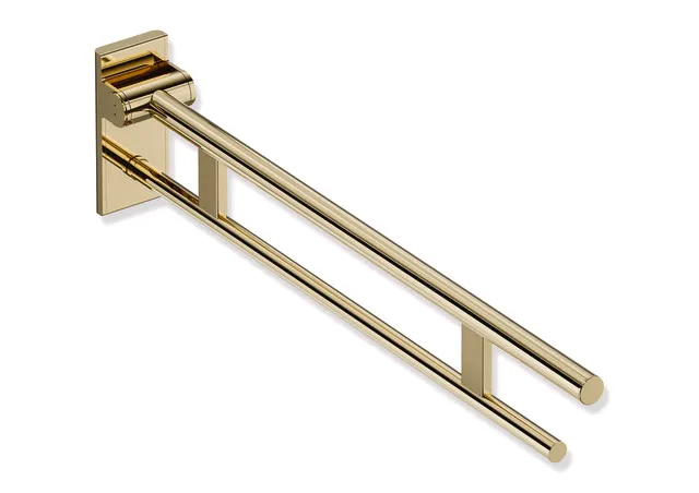 Mobiler Stützklappgriff Duo, Design A des Systems 900, Edelstahl, PVD, Ausladung 900 mm, in Farbe CK (Messing glänzend) Mobiler Stützklappgriff Duo, Design A des Systems 900, Edelstahl, PVD, Ausladung 900 mm, in Farbe CK (Messing glänzend)