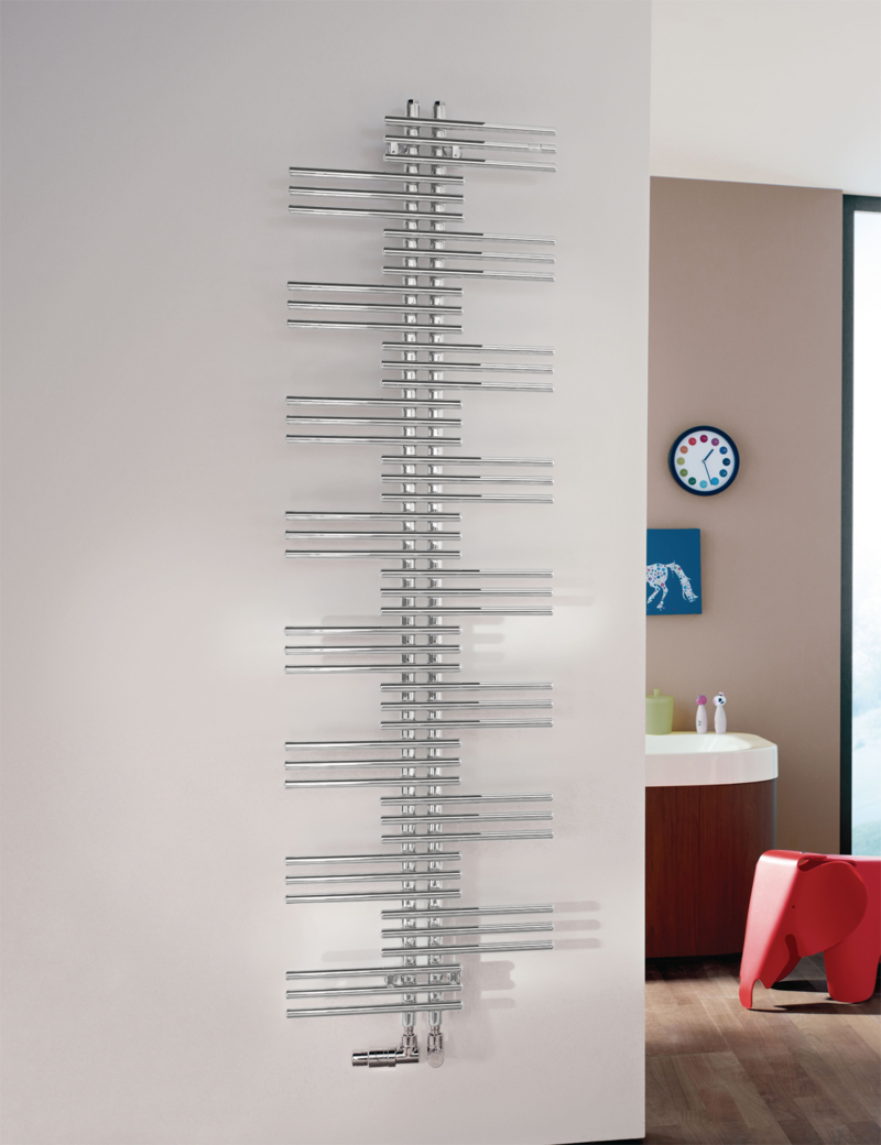Design-Heizkörper Yucca elektrisch von Zehnder - 136,5 x 95 x 80 cm, weiß matt, spritzwassergeschützt IP44