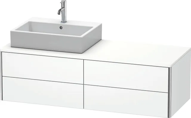 Duravit Waschtischunterschrank wandhängend „XSquare“ 140 × 40 × 54,8 cm Weiß Matt