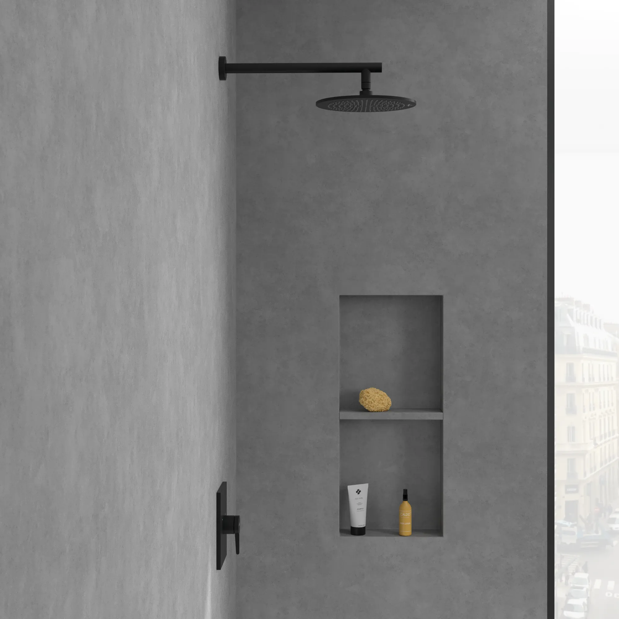 Einhand-Unterputz-Armatur „Conum“ 11,9 cm in Matt Black Einhand-Unterputz-Armatur „Conum“ 11,9 cm in Matt Black