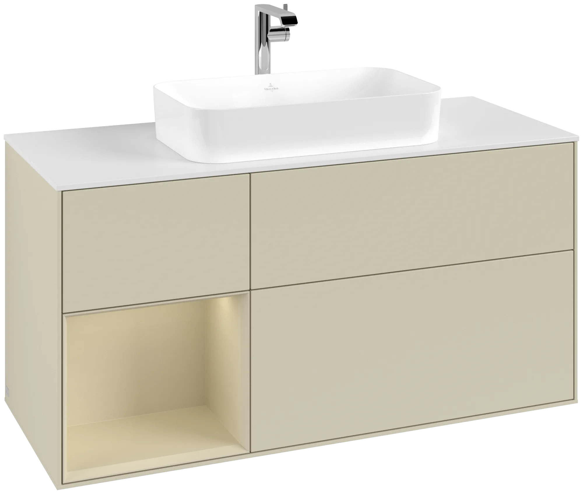 Villeroy & Boch Finion Waschbeckenunterschrank F29 1200x603x501mm Silk Grey Matt