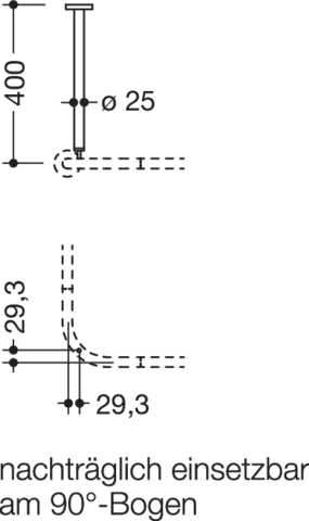 HEWI Deckenabhängung „System 900“ 7 × 7 cm HEWI Deckenabhängung „System 900“ 7 × 7 cm