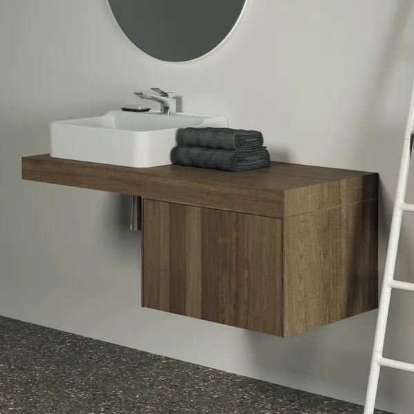 Ideal Standard Konsole Conca Walnuss Dunkel 1200x505x80mm