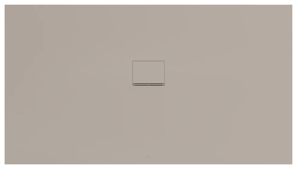 Villeroy & Boch Duschwanne Squaro Infinity Almond 1800x1000x40 mm rechteckig Quaryl flächenbündig Rutschhemmung Klasse C