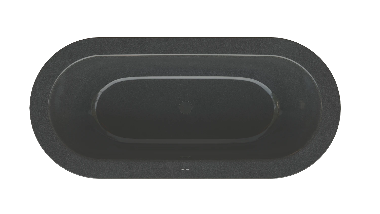 Bette oval Badewanne „BetteStarlet Oval Silhouette“ 165 × 75 cm in Midnight