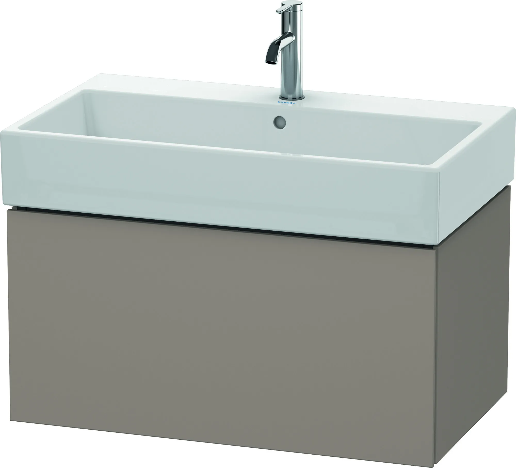 Duravit Waschtischunterschrank wandhängend „L-Cube“ 78,4 × 39,4 × 45,9 cm Basalt Matt Duravit Waschtischunterschrank wandhängend „L-Cube“ 78,4 × 39,4 × 45,9 cm Basalt Matt