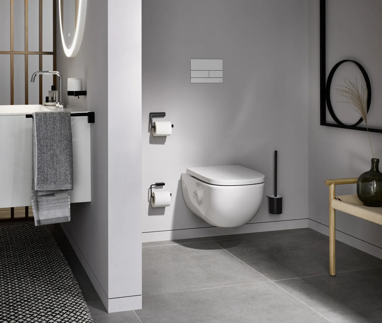 flow Reservepapierhalter schwarz flow Reservepapierhalter schwarz