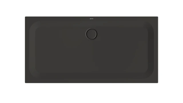 Bette rechteck Duschwanne „BetteUltra“ 1600 × 800 mm mit BetteAntirutsch Pro, ohne Oberflächenveredelung, mit Minimum-Wannenträger, in Anthracite