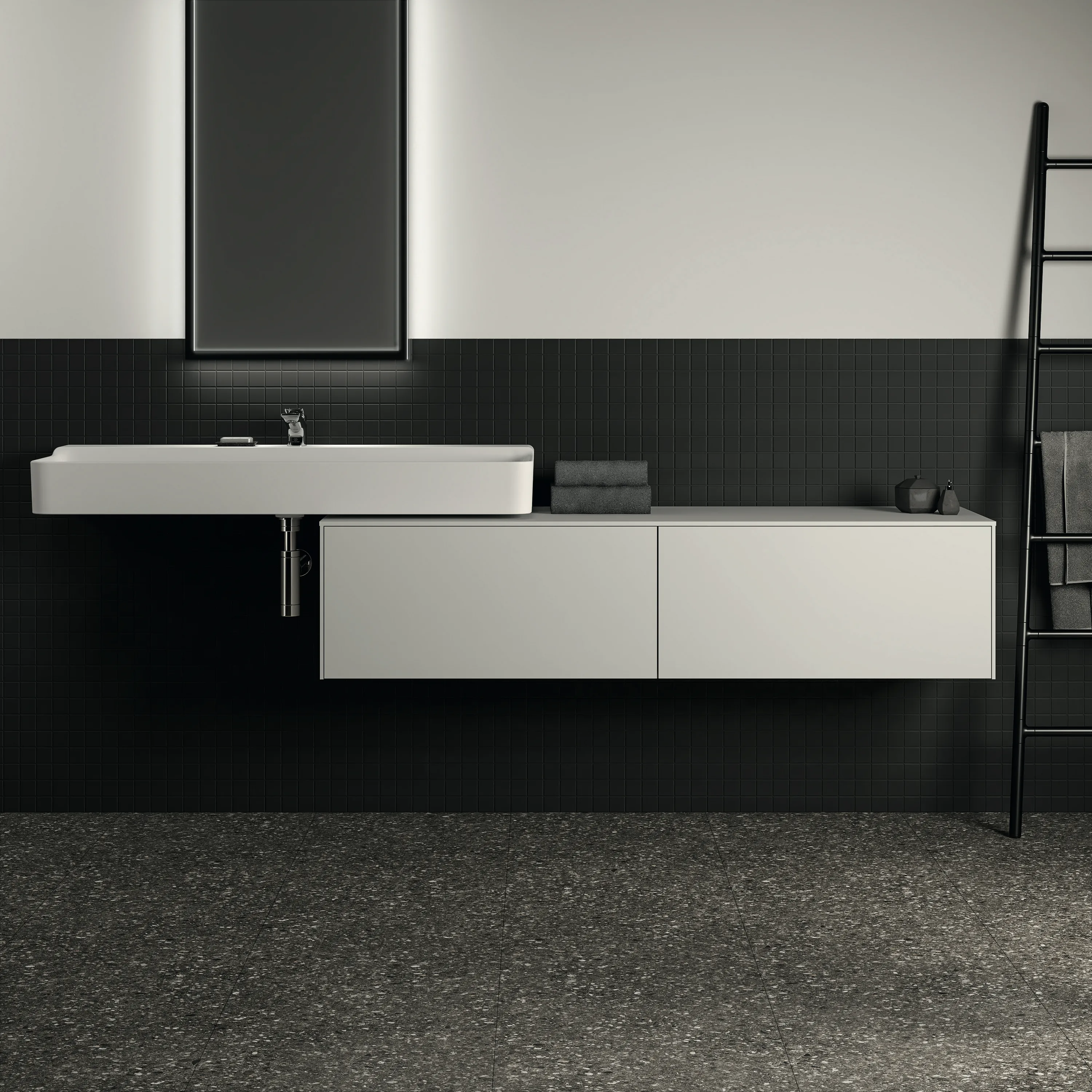 Ideal Standard Waschtischunterschrank „Conca“ 158,7 × 37 × 50,5 cm Weiß matt lackiert