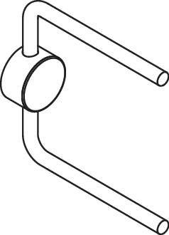 HEWI Reservetoilettenpapierhalter „System 815“ 4 × 13,3 × 13 cm HEWI Reservetoilettenpapierhalter „System 815“ 4 × 13,3 × 13 cm
