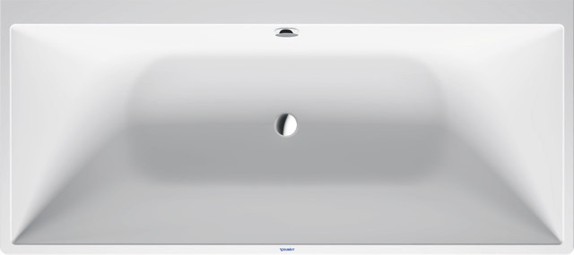 Duravit Badewanne „DuraSquare“ vorwand rechteck 180 × 80 cm, mittig in Weiß
