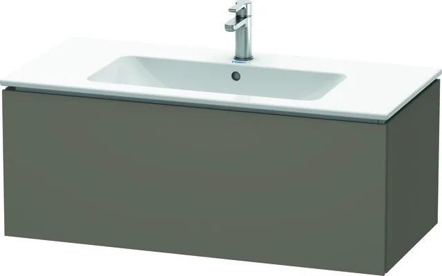 Duravit Waschtischunterschrank wandhängend „L-Cube“ 102 × 40 × 48,1 cm Flannel Grey Seidenmatt
