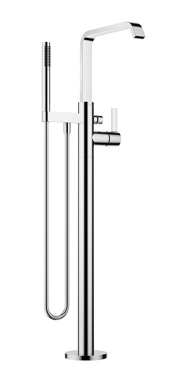 Wannen-Einhandbatterie mit Standrohr für freistehende Montage mit Schlauchbrausegarnitur IMO Chrom 25863671 Wannen-Einhandbatterie mit Standrohr für freistehende Montage mit Schlauchbrausegarnitur IMO Chrom 25863671