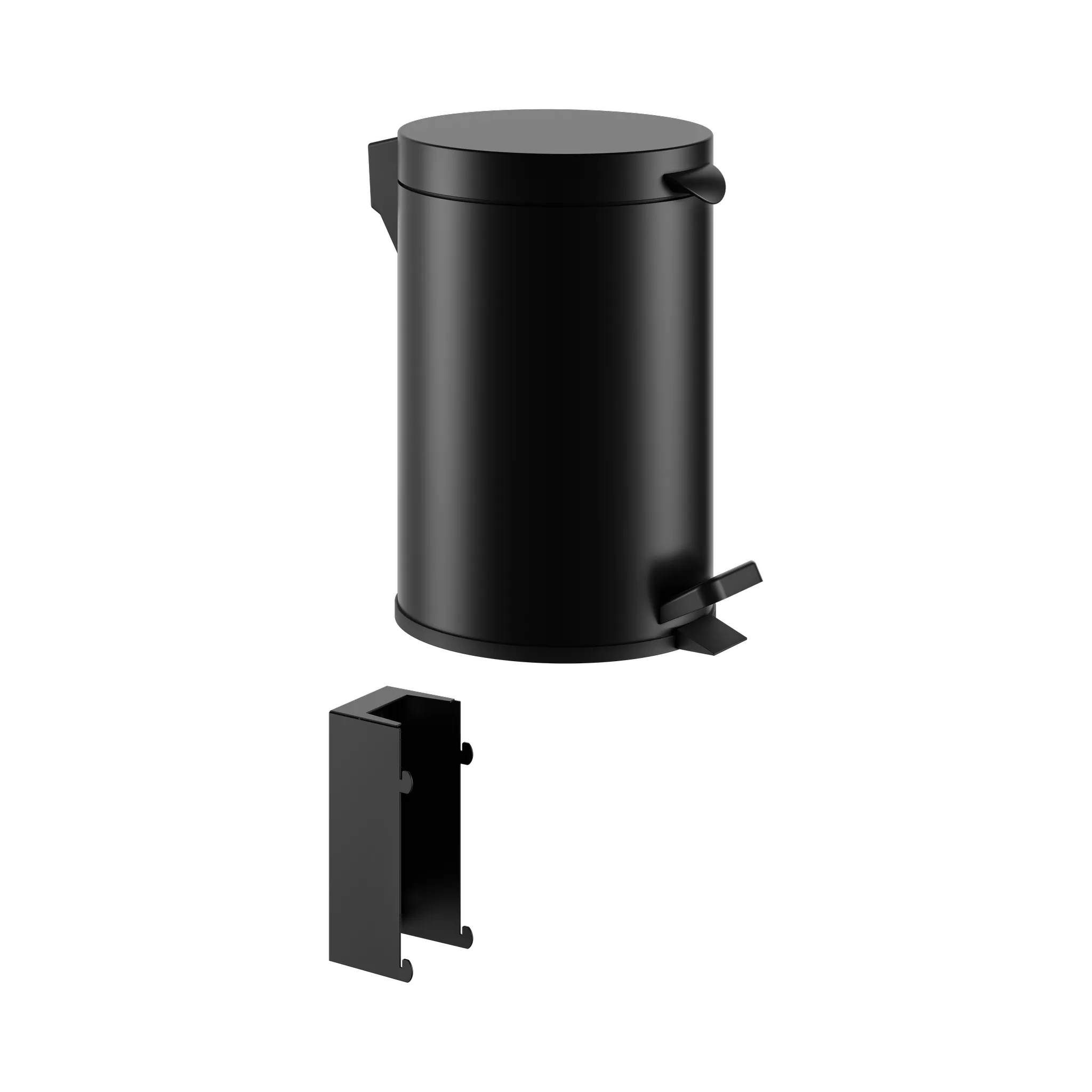 Plan Hygieneabfallsammler wandhängend schwarz matt Plan Hygieneabfallsammler wandhängend schwarz matt