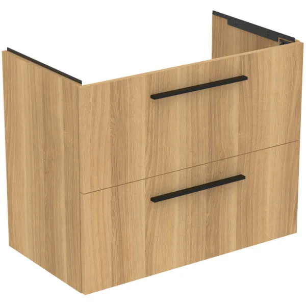 Möbelpaket i.life A mit Waschtisch 80cm und Unterschrank mit schwarzem Griff Weiß matt Möbelpaket i.life A mit Waschtisch 80cm und Unterschrank mit schwarzem Griff Weiß matt