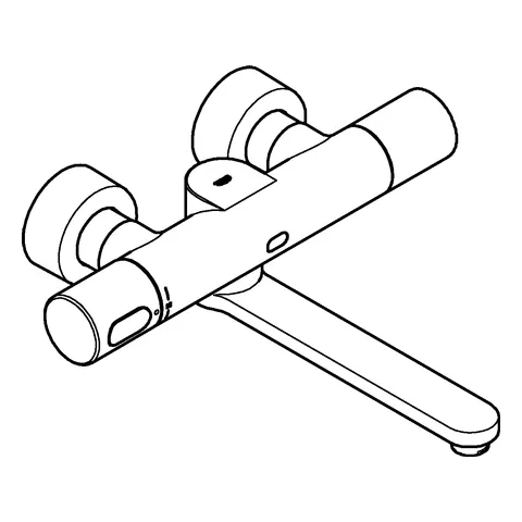 Grohe Eurosmart CE Infrarot-Elektronik Waschtisch-Wandarmatur mit Mischeinrichtung und Thermostat, chrom Grohe Eurosmart CE Infrarot-Elektronik Waschtisch-Wandarmatur mit Mischeinrichtung und Thermostat, chrom
