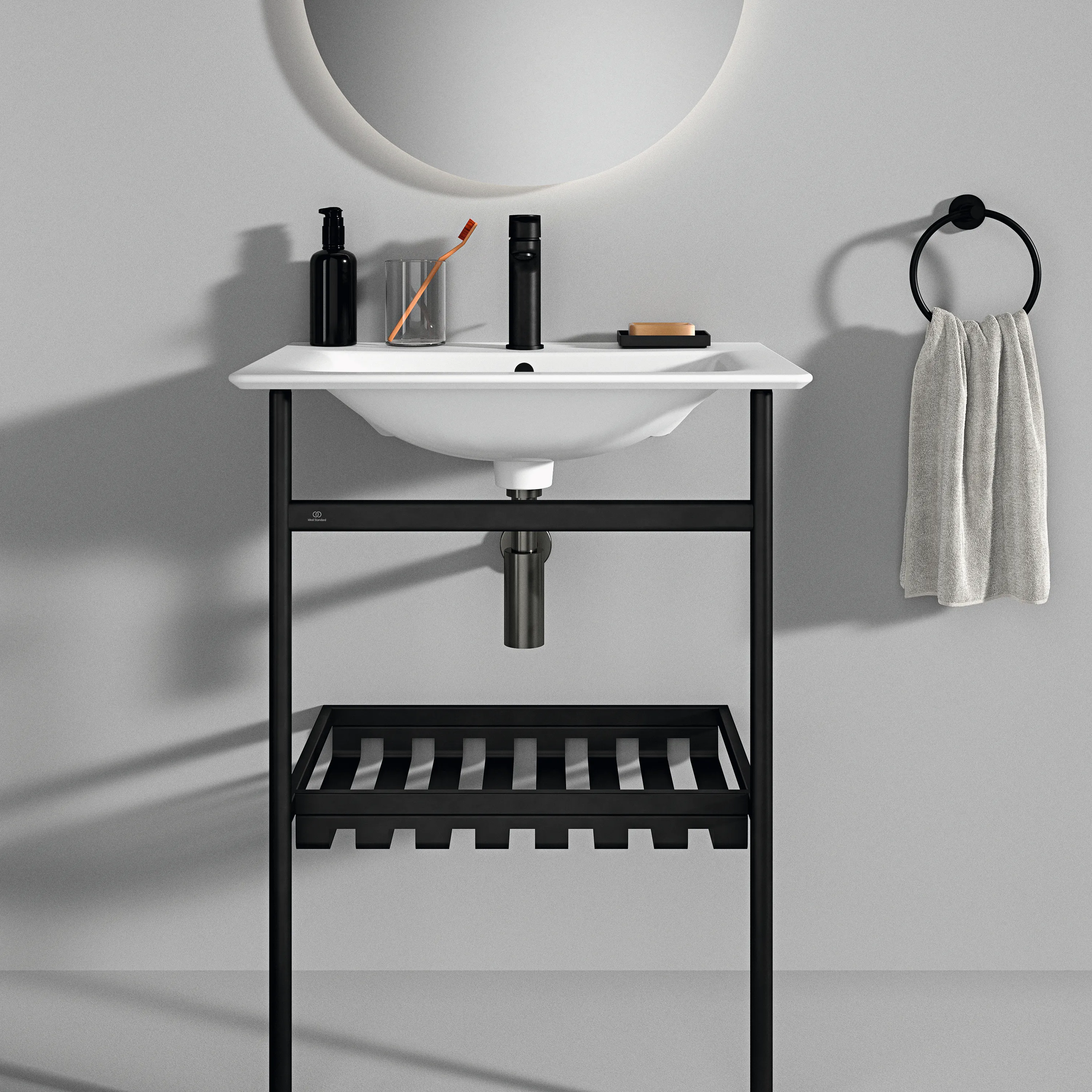 Waschbecken „ConnectAir“ 64 × 46 × 16,5 cm, Hahnlochposition mittig in Weiß Waschbecken „ConnectAir“ 64 × 46 × 16,5 cm, Hahnlochposition mittig in Weiß