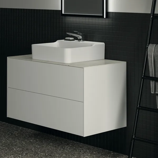 Ideal Standard Waschtischunterschrank Conca, 2 Auszüge, ohne Platte, 1000x505x540mm, Weiß Ideal Standard Waschtischunterschrank Conca, 2 Auszüge, ohne Platte, 1000x505x540mm, Weiß