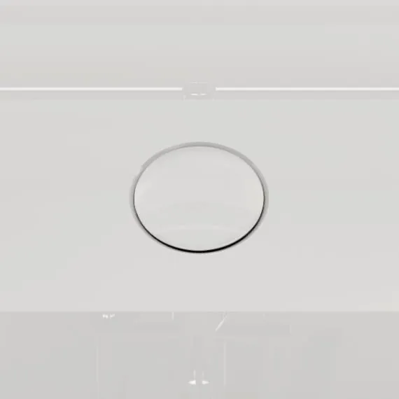 VitrA Badewannen-Zubehör Ablaufabdeckung zu freistehenden Geo Badewannen mit verdecktem Überlauf, Farbe: Weiß Hochglanz