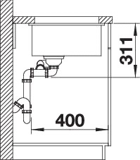BLANCO SUBLINE 350/150-U BLANCO SUBLINE 350/150-U