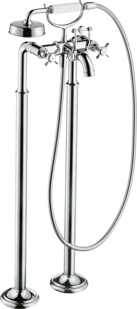 Hansgrohe AXOR Montreux 2-Griff Wannenarmatur bodenstehend, Chrom, Ausladung 234 mm Hansgrohe AXOR Montreux 2-Griff Wannenarmatur bodenstehend, Chrom, Ausladung 234 mm