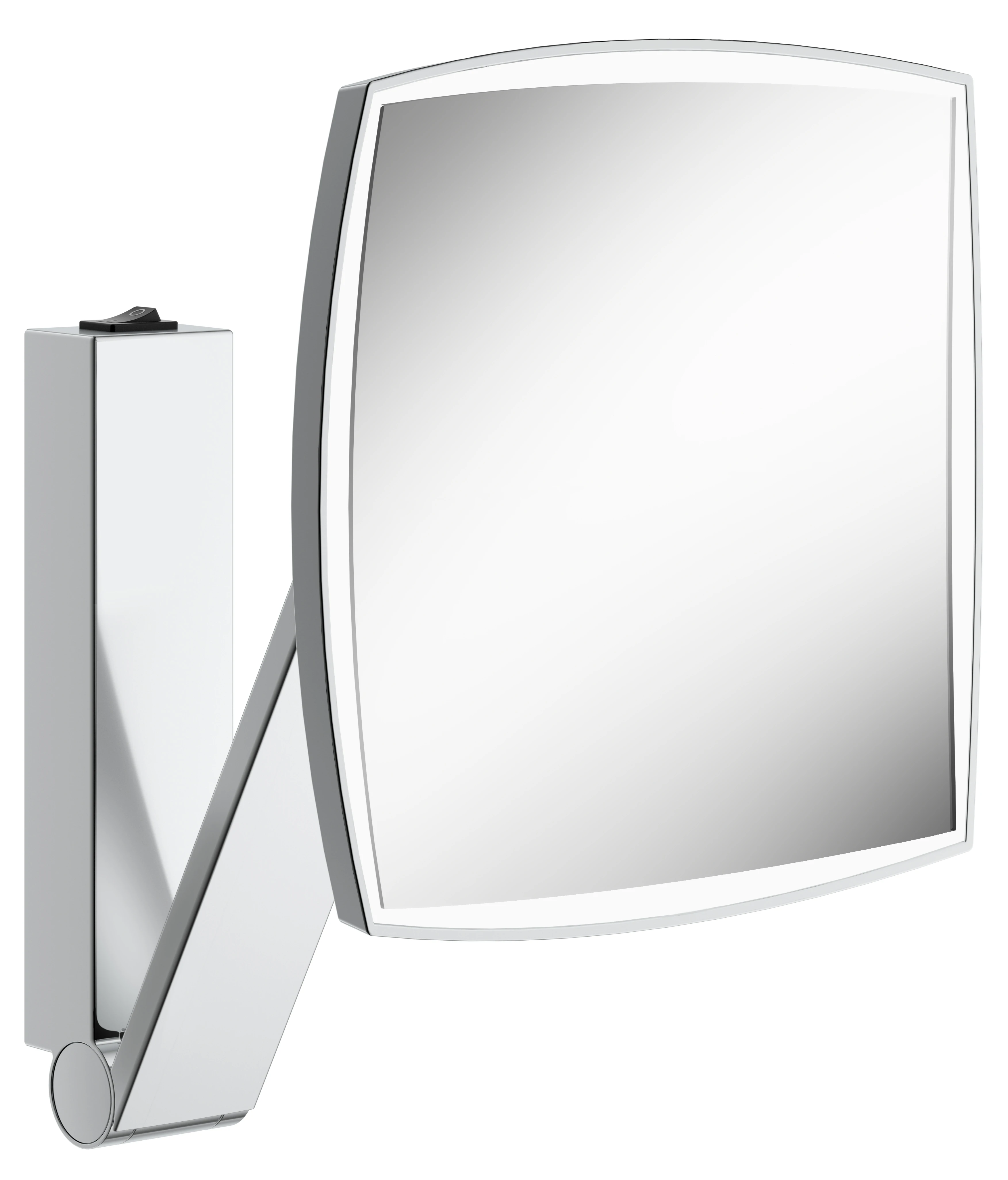 Kosmetikspiegel 17613059004 Kosmetikspiegel iLook_move Wandmodell, eckig/beleuchtet mit Wippschalter Nickel gebürstet