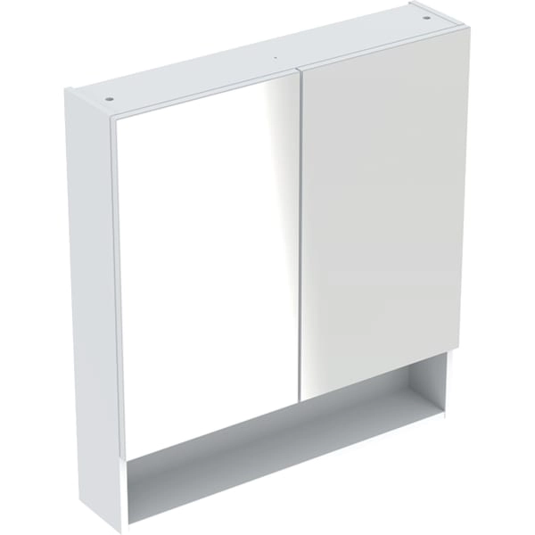 Renova Plan Spiegelschrank mit zwei Türen: 58.8x85x17.5cm, weiß / lackiert hochglänzend Renova Plan Spiegelschrank mit zwei Türen: 58.8x85x17.5cm, weiß / lackiert hochglänzend