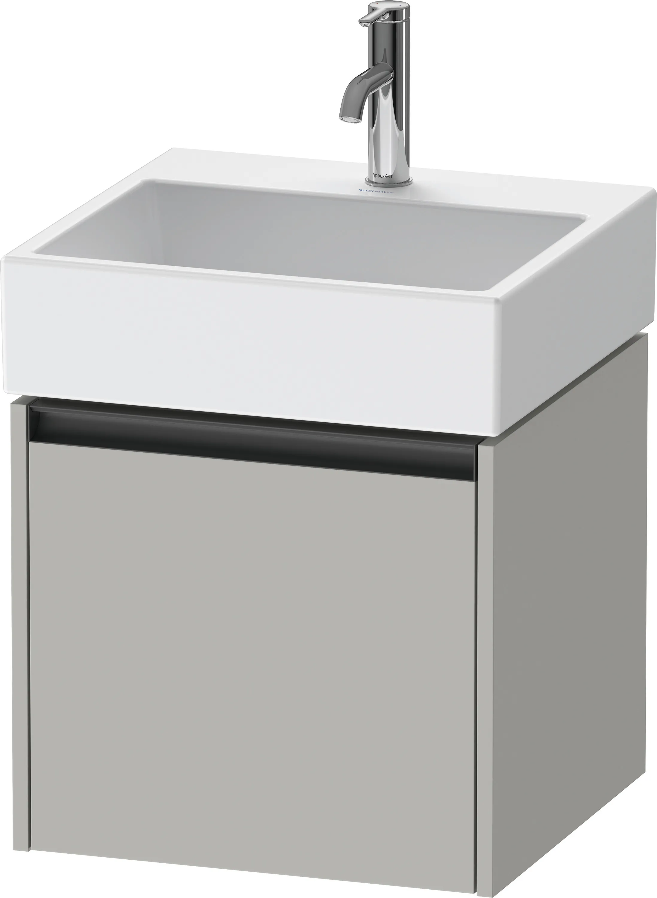 Duravit Waschtischunterschrank wandhängend „Ketho.2“ 48,4 × 44 × 46 cm in Betongrau Matt