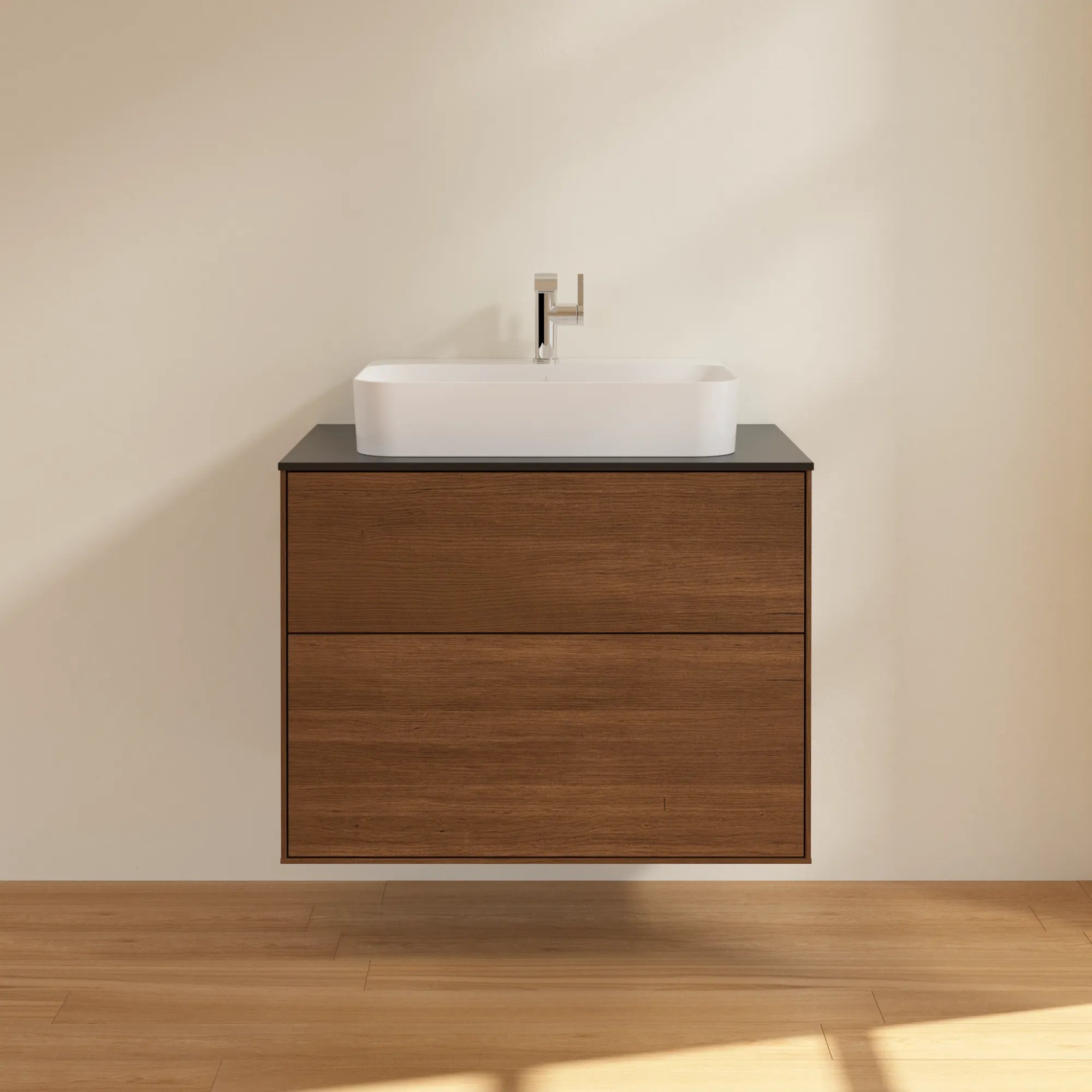 Villeroy & Boch Finion Waschbeckenunterschrank G34, 800x603x501mm, Holz, mit LED-Beleuchtung