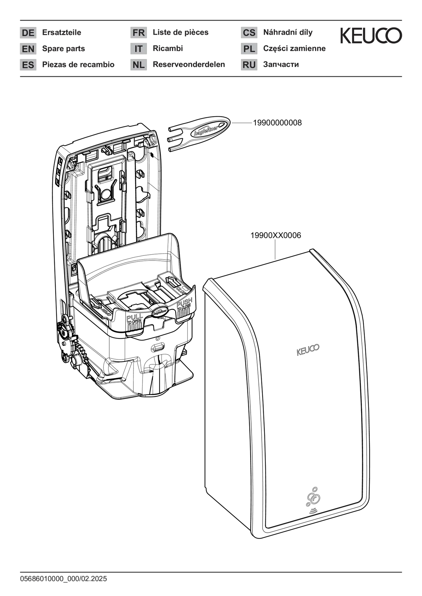 KEUCO Hagleitner Spendersysteme Lotionspender Wandmodell / elektronisch Chrom-finish KEUCO Hagleitner Spendersysteme Lotionspender Wandmodell / elektronisch Chrom-finish