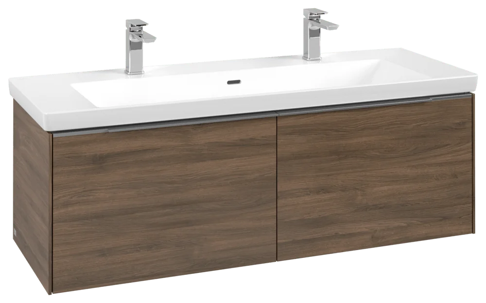 Villeroy & Boch Waschbeckenunterschrank Subway 3.0 Arizona Oak, 1272x429x462 mm, mit Beleuchtung und SoftClosing