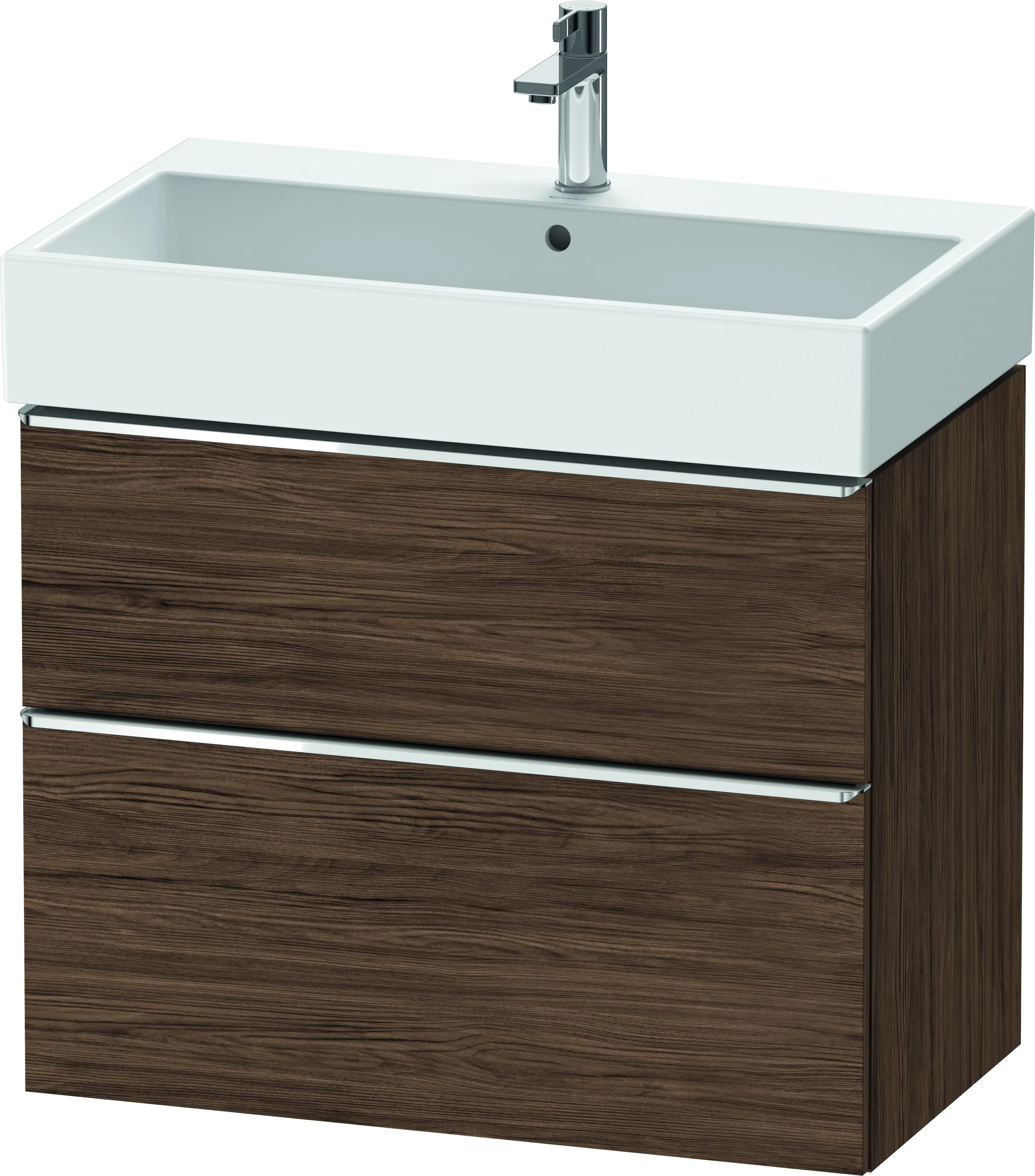 Duravit Waschtischunterschrank wandhängend „D-Neo“ 78,4 × 62,5 × 44,2 cm Nussbaum Dunkel