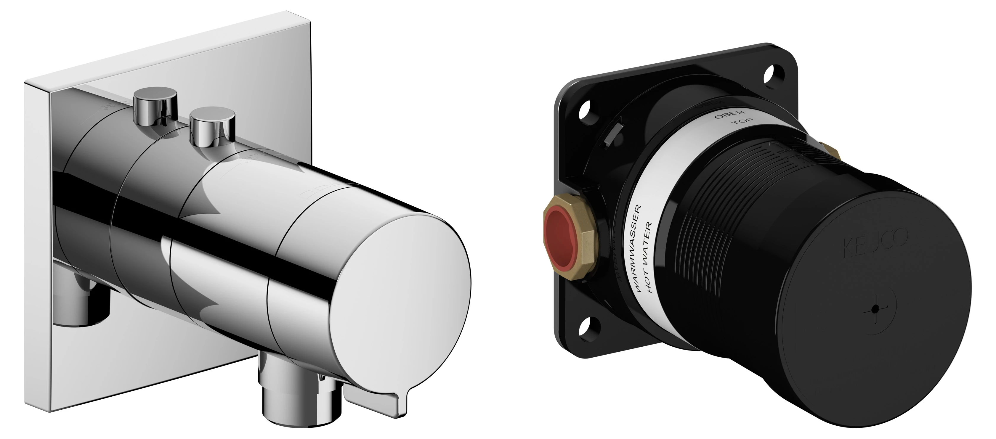 IXMO 59554010022 Set IXMO_solo Thermostat mit Schlauchanschluß, eckig verchromt IXMO 59554010022 Set IXMO_solo Thermostat mit Schlauchanschluß, eckig verchromt