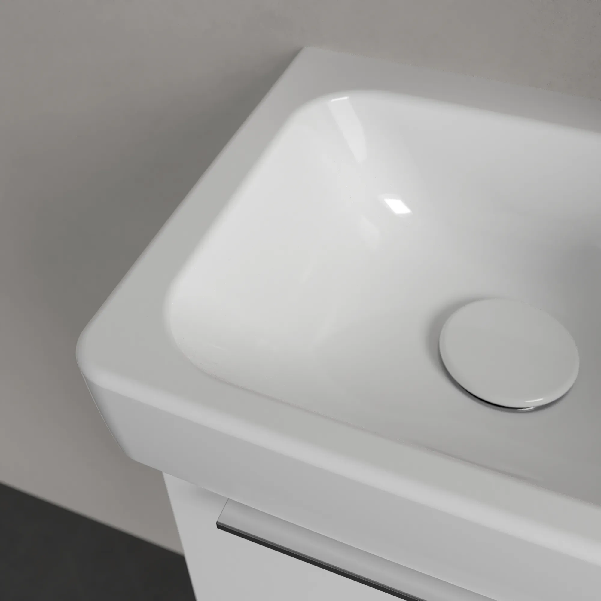Villeroy & Boch Waschbecken „Architectura“ 360 × 265 × 135 mm, ohne Hahnlochbohrung, für Becken links in Weiß Alpin Villeroy & Boch Waschbecken „Architectura“ 360 × 265 × 135 mm, ohne Hahnlochbohrung, für Becken links in Weiß Alpin