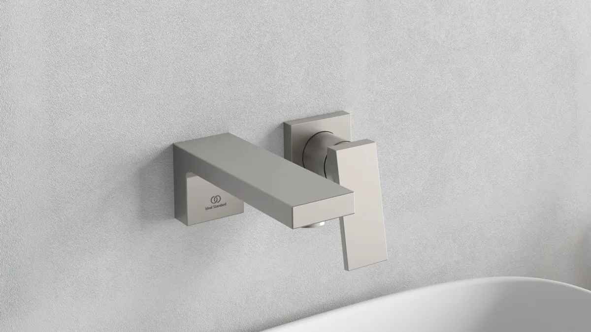 Wand-Waschischarmatur Extra Ausladung 160mm Brushed Gold Wand-Waschischarmatur Extra Ausladung 160mm Brushed Gold