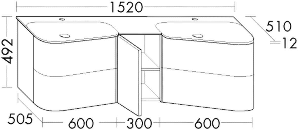 burgbad Badmöbelset „Badu“ Griffleiste, Weiß, in Weiß Matt burgbad Badmöbelset „Badu“ Griffleiste, Weiß, in Weiß Matt