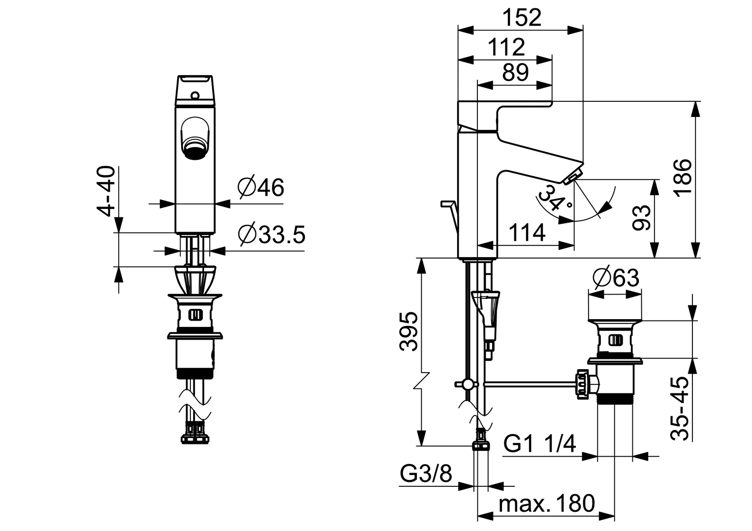 HansaVANTIS Waschtischarmatur Hansavantis 2022 EHM WT-Batt. HansaVANTIS XL 5256 Zugst.Ablgarn. Ausld. 114 mm chr HansaVANTIS Waschtischarmatur Hansavantis 2022 EHM WT-Batt. HansaVANTIS XL 5256 Zugst.Ablgarn. Ausld. 114 mm chr